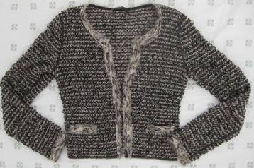 Marccain gemeleerd vest, sluit met haakjes, zwart crème S beschikbaar voor biedingen