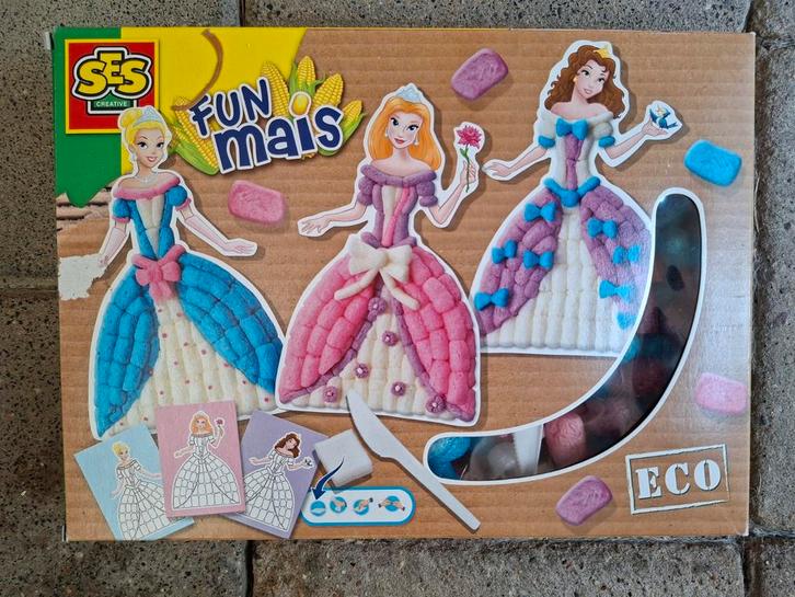 Fun Maïs prinsessenset, knutselen, Kinderen en Baby's, Speelgoed | Kinderpuzzels, Zo goed als nieuw, 6 jaar of ouder, Meer dan 50 stukjes