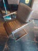 6x sky leren stoel., Huis en Inrichting, Stoelen, Ophalen, Gebruikt, Bruin, Vijf, Zes of meer stoelen