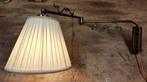 Prachtige retro-lamp met draaiarm en stoffen knikkap, Ophalen, Gebruikt, Metaal, Retro klassiek