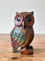 Uil - Sculptuur - hout - handgestoken, Antiek en Kunst, Ophalen of Verzenden