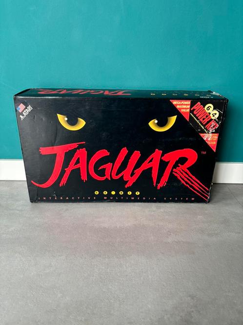 Atari Jaguar Console – Complete Set in Originele Doos, Spelcomputers en Games, Spelcomputers | Atari, Zo goed als nieuw, Atari Jaguar