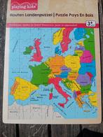 Houten landenpuzzels, Kinderen en Baby's, Speelgoed | Kinderpuzzels, Ophalen of Verzenden, Meer dan 50 stukjes, Nieuw, Van hout
