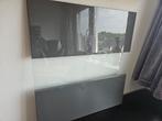 2x Besta kastdeurr antraciet met glas 64 x 60, Gebruikt, Glas, 25 tot 50 cm, 50 tot 100 cm