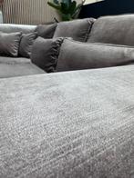 ZGAN Velvet Velours U-Bank /Hoekbank - Champagne - NU €1350, Ophalen, Hoekbank, 300 cm of meer, Zo goed als nieuw
