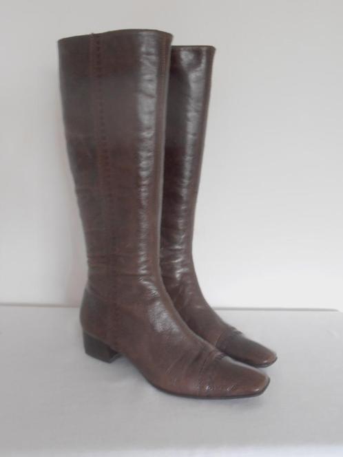 Ravelli - prachtige bruine leren laarzen - 40, Kleding | Dames, Schoenen, Gedragen, Sneakers of Gympen, Bruin, Verzenden
