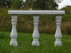 Set van 3 Balusterpalen met Venster, Overige materialen, Overige typen, Ophalen of Verzenden, 50 cm of meer