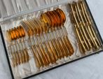 24 delig bestekset - Solingen - verguld, Ophalen of Verzenden, Gebruikt, Overige materialen, Bestekset