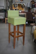 24 x barkruk barstoel hout kunstleer groen horeca mancave