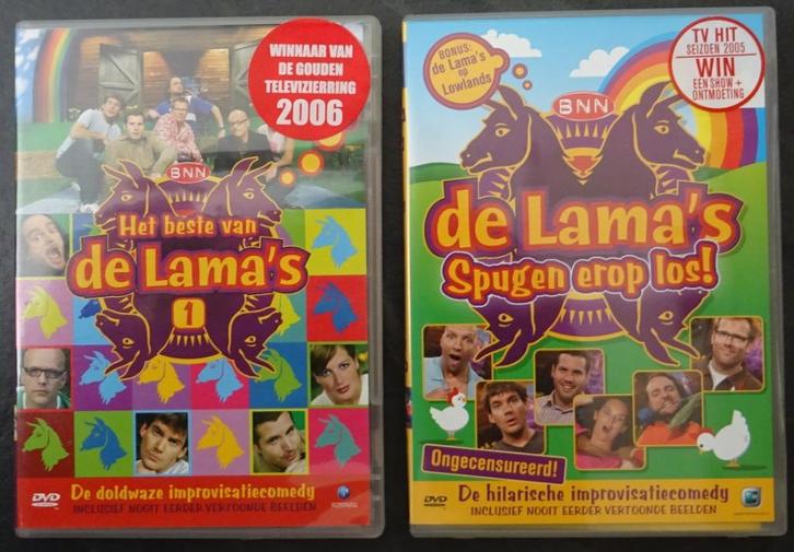 De Lama's – het beste van de Lama's en Spugen er op los., Cd's en Dvd's, Dvd's | Cabaret en Sketches, Zo goed als nieuw, Tv-programma of Sketches
