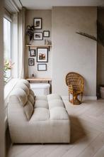 Karwei WOOOD Pepper fauteuil Zand, Huis en Inrichting, Fauteuils, Ophalen, Gebruikt, 75 tot 100 cm, 75 tot 100 cm