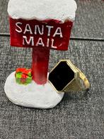 14K Gouden Zegelring met Onyx Steen, Sieraden, Tassen en Uiterlijk, Ringen, Ophalen of Verzenden, Zo goed als nieuw