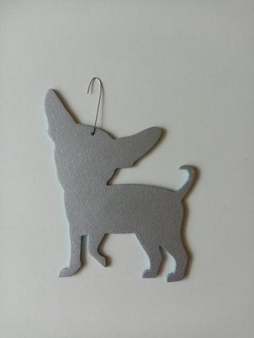 Honden rasfiguurtjes zilver voor in de kerstboom  beschikbaar voor biedingen