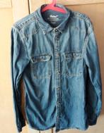Donkerblauw spijker overhemd maat 158, Ophalen of Verzenden, Gebruikt, Jongen, Overhemd of Blouse