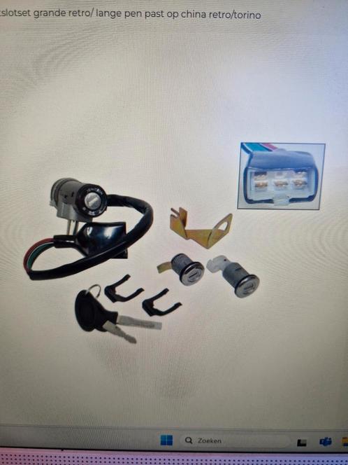 Contactslot set nieuw voor grande retro scooter, Motoren, Tuning en Styling, Ophalen of Verzenden