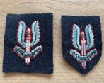 Baret emblemen Engelse SAS special air service., Ophalen of Verzenden, Landmacht, Engeland, Embleem of Badge