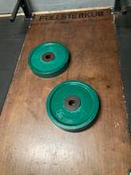 2x50kg olympische  bumperplates, Ophalen of Verzenden, Zo goed als nieuw, Overige typen