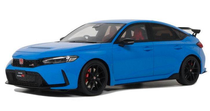 Honda Civic R racing/boost '22, blauw, Hobby en Vrije tijd, Modelauto's | 1:18, Nieuw, Auto, OttOMobile, Ophalen of Verzenden