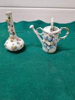 -	Mini vaas en gieter met bloemen erop, Ophalen of Verzenden, 'T Olde Gre-j, Info@toldegrej.nl, Endepoelstraat 20f Didam