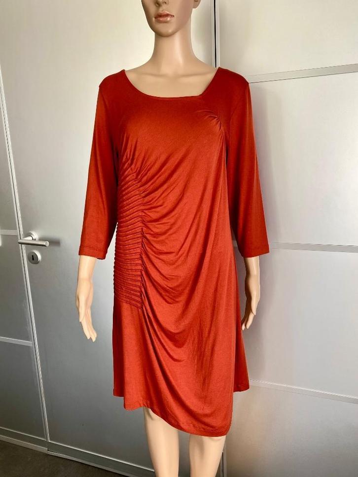 G168 Nieuw: Yest maat M=38/40 jurk rekbaar jurkje bruin, Kleding | Dames, Jurken, Nieuw, Maat 38/40 (M), Bruin, Knielengte, Ophalen of Verzenden