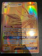 Pokémon GX solgaleo (goud), Ophalen of Verzenden, Gebruikt, Losse kaart, Foil