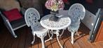 Romantische bistro setje, Tuin en Terras, Tuinsets en Loungesets, Ophalen, Gebruikt, Overige materialen, 2 zitplaatsen