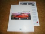 brochure Toyota Previa  1991, Ophalen of Verzenden, Zo goed als nieuw, Overige merken