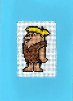 kaart met geborduurde Barney Rubble (1339), Ophalen of Verzenden, Nieuw, Overige thema's