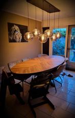 8 smokey glass hanglamp, Ophalen of Verzenden, Zo goed als nieuw, 75 cm of meer