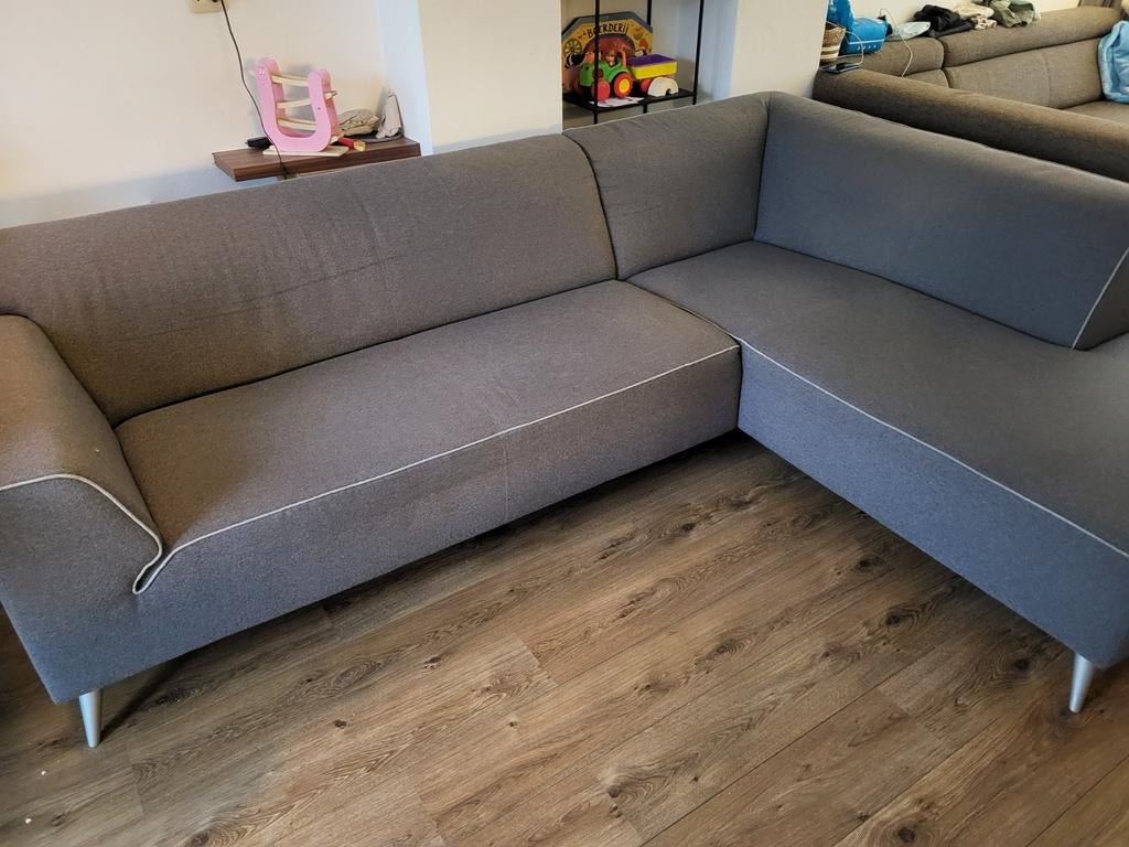 Leuke hoekbank - op te halen in Sneek, Huis en Inrichting, Banken | Bankstellen, Gebruikt, Hoekbank, Ophalen of Verzenden, Stof