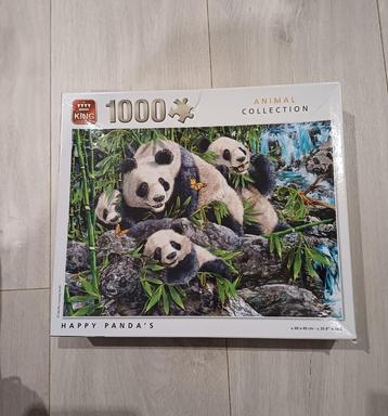 King puzzel "Happy Panda's" 1000 stukjes beschikbaar voor biedingen