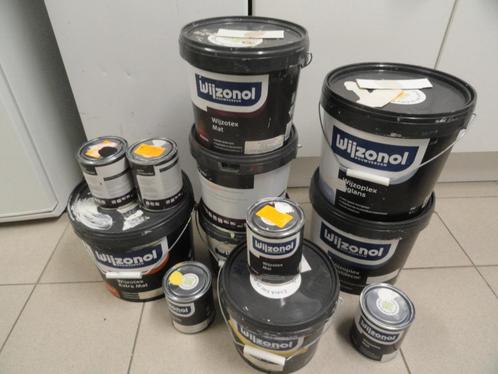 WIJZONOL MUURVERF LATEX  GRIJS GEEL DIV KLEUREN, Doe-het-zelf en Verbouw, Verf, Beits en Lak, Nieuw, Verf, Minder dan 5 liter