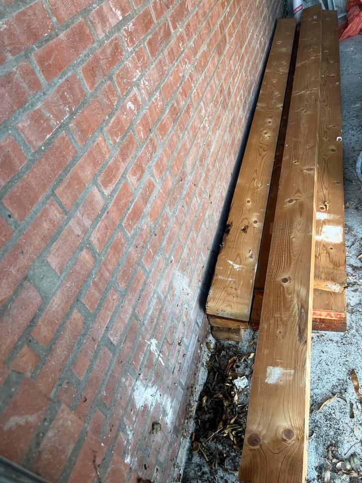Draagbalken Hardhouten balken voor plafondhout, Doe-het-zelf en Verbouw, Hout en Planken, Gebruikt, Balk, Overige houtsoorten