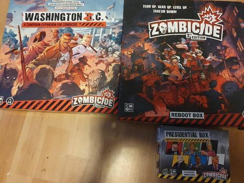 Bordspellen, Zombicide 2e editie (Kickstarter Reboot Box, Ti, Hobby en Vrije tijd, Gezelschapsspellen | Bordspellen, Zo goed als nieuw