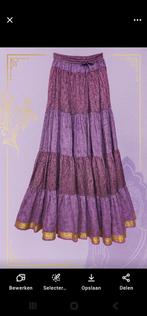Prachtige gipsy rok gemaakt van Sari's uit India., Verzenden, Nieuw, Onder de knie