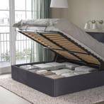 IKEA MALM bed (180x200) met opbergruimte, Huis en Inrichting, Slaapkamer | Bedden, Ophalen, Gebruikt, Zwart, Tweepersoons