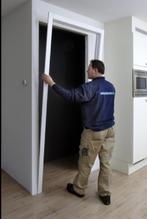 NIEUW! Houten binnendeur kozijnen wit/zwart, Deurkozijn, Niet ingevuld, Nieuw, Ophalen of Verzenden