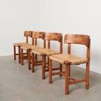 Vintage Daumiller stoelen midcentury deens design jaren 70, Ophalen, Gebruikt, Bruin, Hout