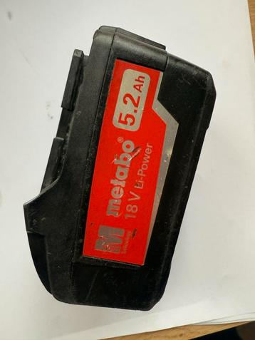 Metabo 18V 5.2Ah Accu - Werkt Perfect! beschikbaar voor biedingen