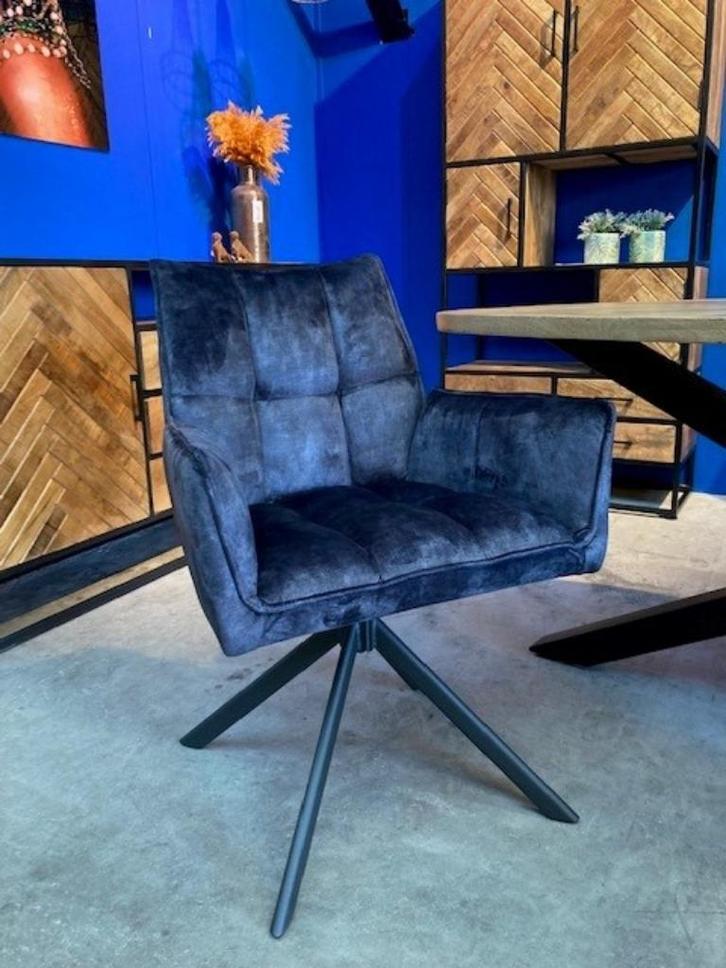 Eetkamerstoel Dinand 180 draaibaar, leverbaar in 4 kleuren!, Huis en Inrichting, Stoelen, Nieuw, Vijf, Zes of meer stoelen, Metaal
