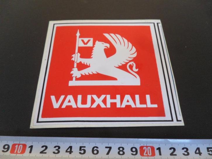 sticker VAUXHALL Logo  ( opel ), Verzamelen, Stickers, Zo goed als nieuw, Bedrijf of Vereniging, Ophalen