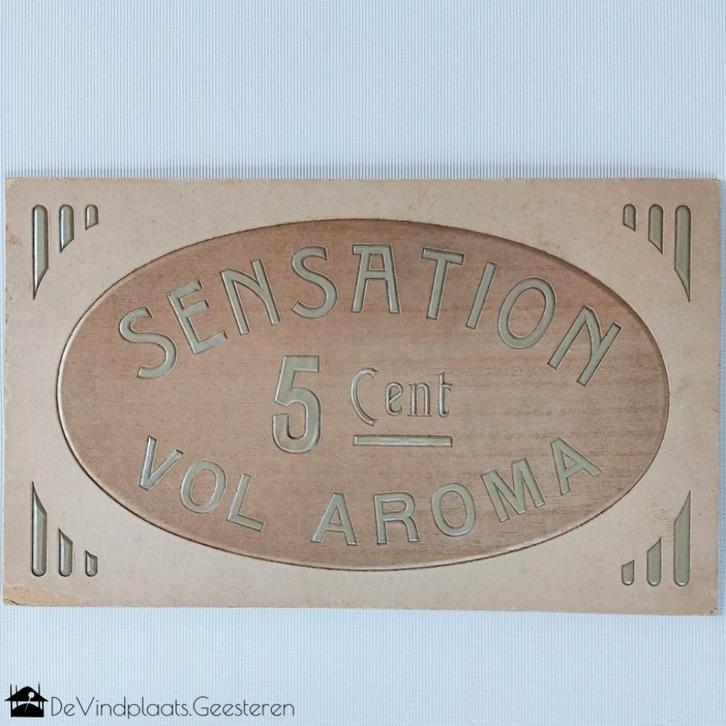 Art Deco reclamebord, Antiek en Kunst, Curiosa en Brocante, Ophalen of Verzenden