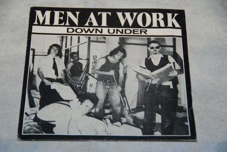Men At Work – Down Under 7” Vinyl, Cd's en Dvd's, Vinyl Singles, Gebruikt, Single, Pop, 7 inch, Ophalen of Verzenden