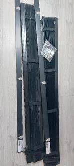 Zwarte aluminium jaloezieen, Ophalen, Gebruikt, 100 tot 150 cm, 200 cm of meer