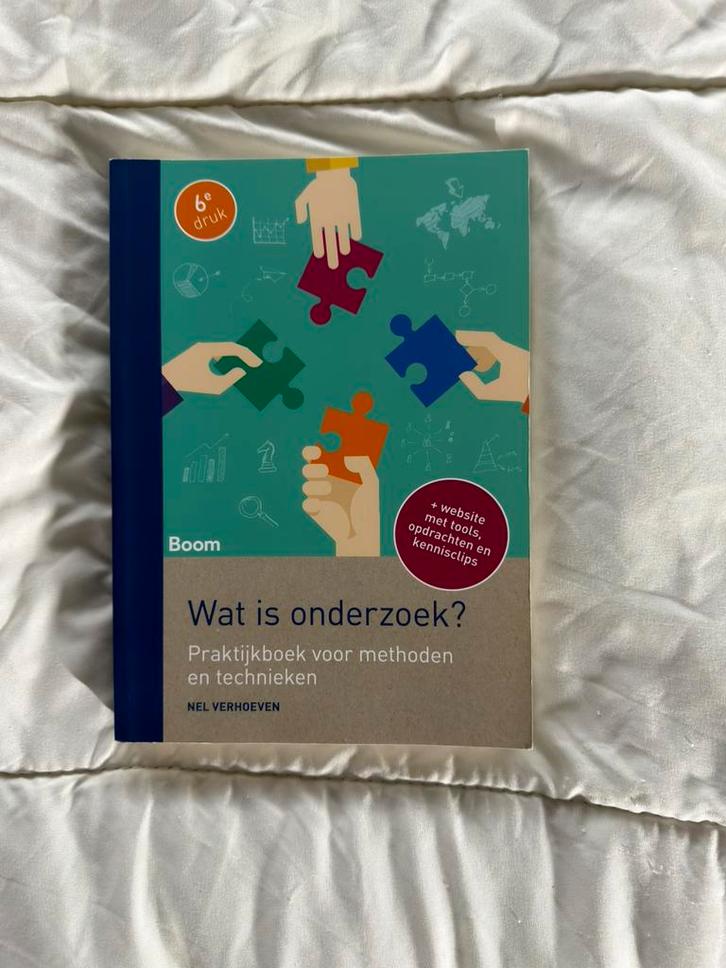 Nel Verhoeven - Wat is onderzoek?, Boeken, Wetenschap, Zo goed als nieuw, Sociale wetenschap, Ophalen of Verzenden