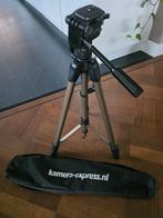 Camerastatief uitschuifbaar 140cm, Audio, Tv en Foto, Fotografie | Statieven en Balhoofden, Gebruikt, Minder dan 150 cm, Met balhoofd