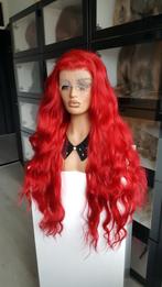 Luxe Lace Pruik: Fel Rood - Ariel Rood - Lang- Wavy, Ophalen of Verzenden, Nieuw, Pruik of Haarverlenging