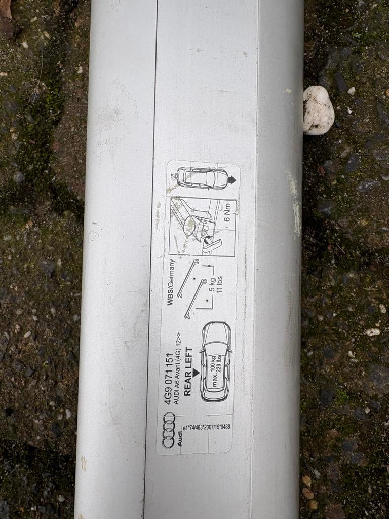 Dakdragers audi voor A6 avant, Ophalen, Gebruikt