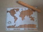Scratch map/wereld kraskaart (82 bij 58cm) in koker, NIEUW, 2000 tot heden, Nieuw, Ophalen of Verzenden, Landkaart