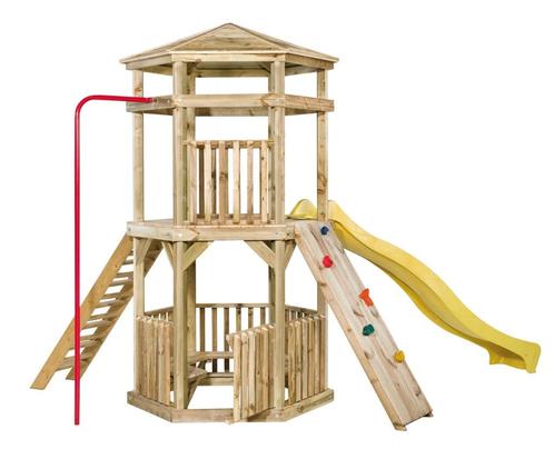 Speeltoestel Crazy Climber | met glijbaan klimwand glijpaal, Kinderen en Baby's, Speelgoed | Buiten | Speeltoestellen, Nieuw, Brandweerpaal